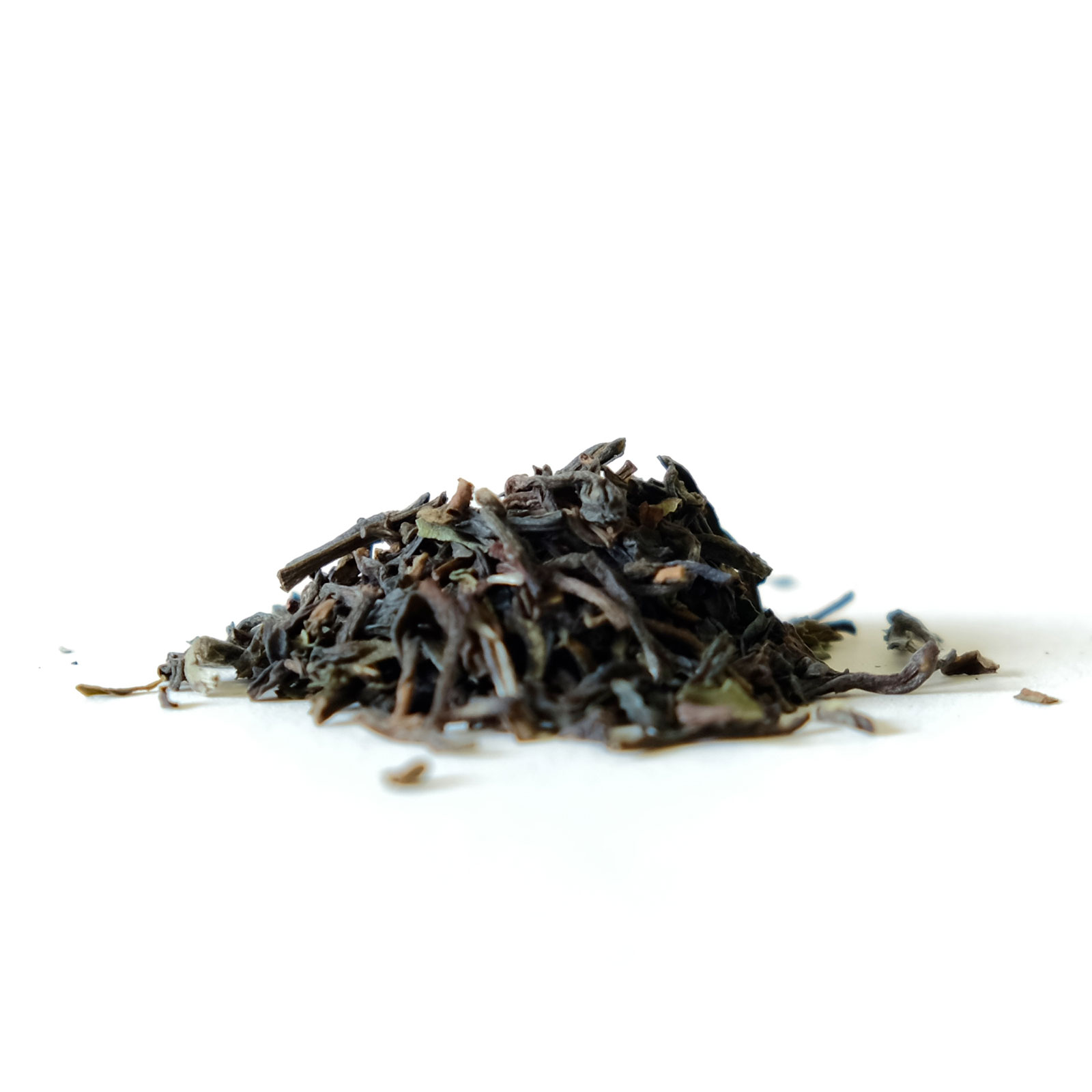 Feuilles de thé noir Darjeeling d'Inde